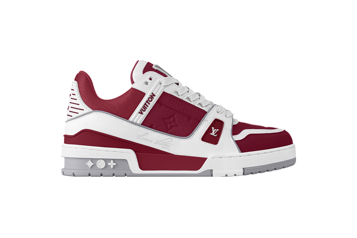 Louis Vuitton Trainer Sneaker Sari Red 1ADHT5