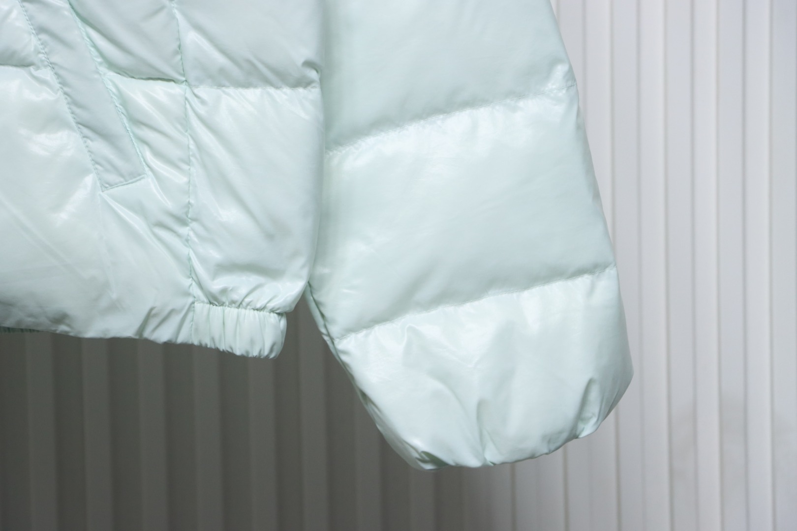 Moncler Andro Removable Hooded Short Down Jacket Sky Blue