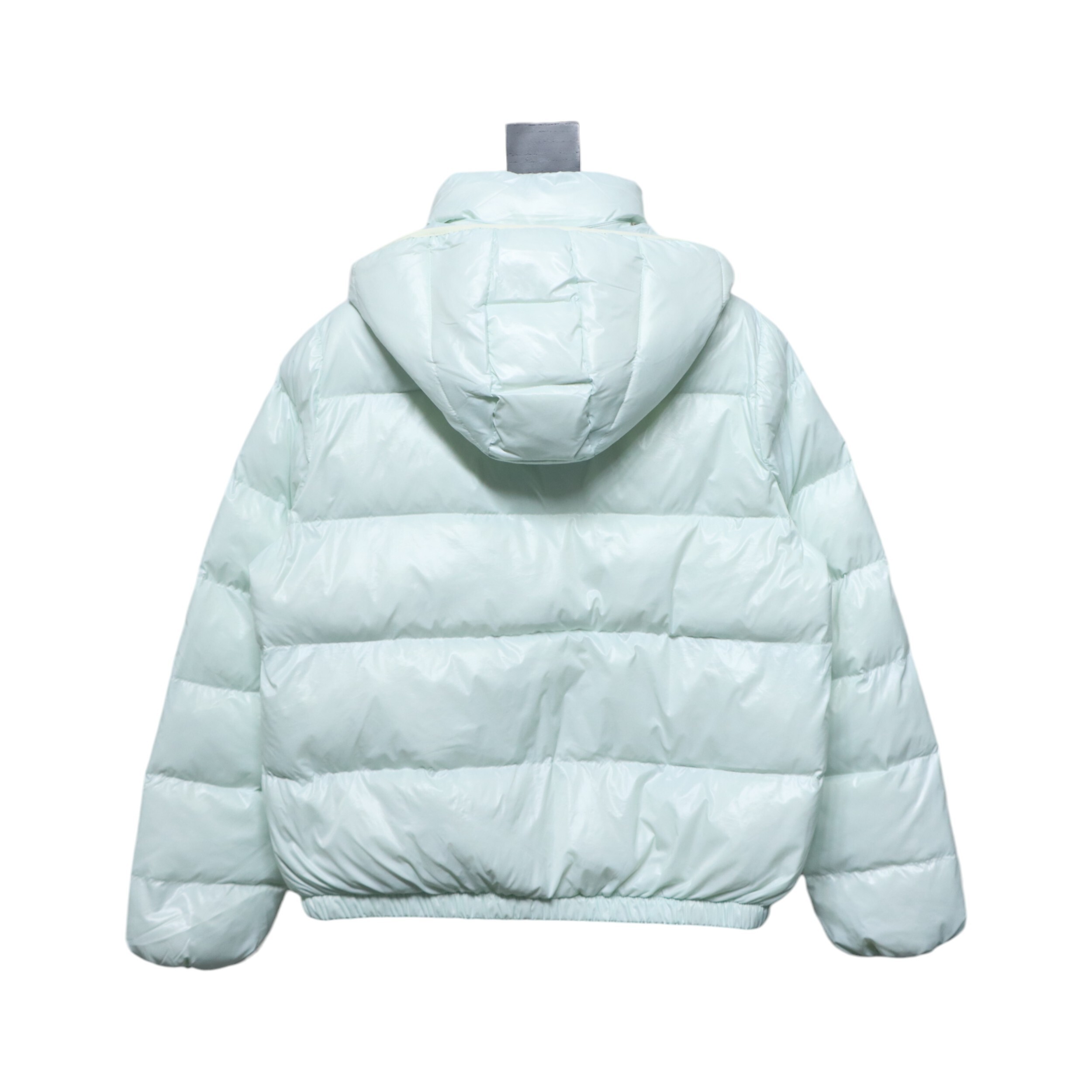 Moncler Andro Removable Hooded Short Down Jacket Sky Blue