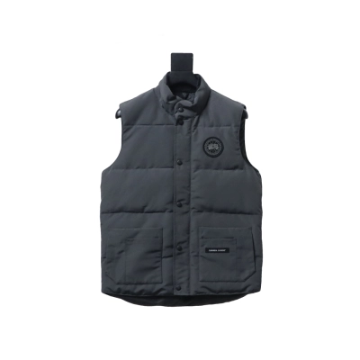 Canada Goose Freestyle Crew Vest Dark Grey Black Logo 01