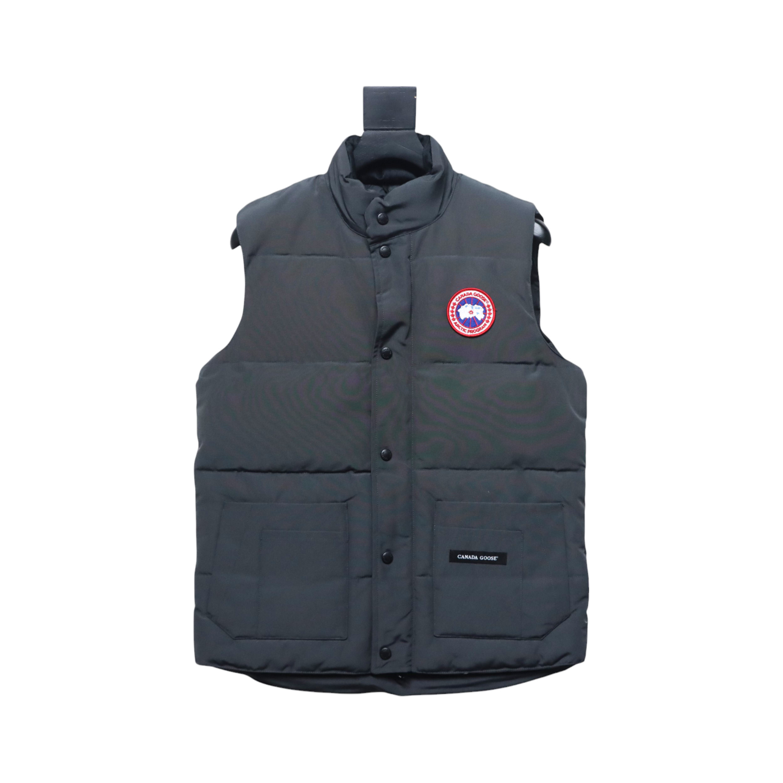 Canada Goose Freestyle Crew Vest Dark Grey Red Logo