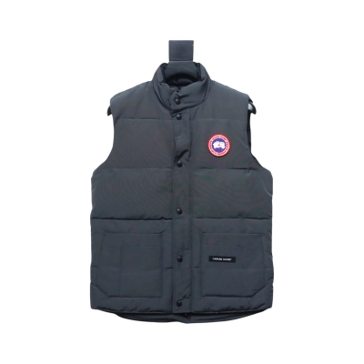 Canada Goose Freestyle Crew Vest Dark Grey Red Logo 01
