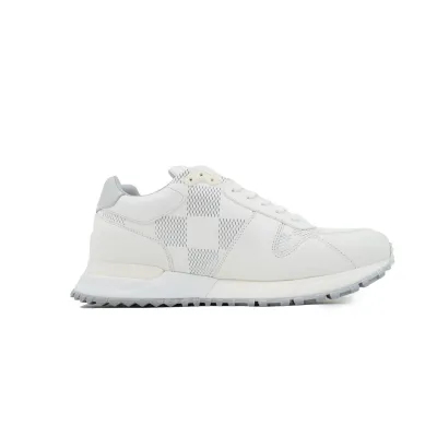 Louis Vuitton Runner Gray White Grid Pattern 02