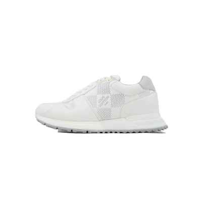 Louis Vuitton Runner Gray White Grid Pattern 01