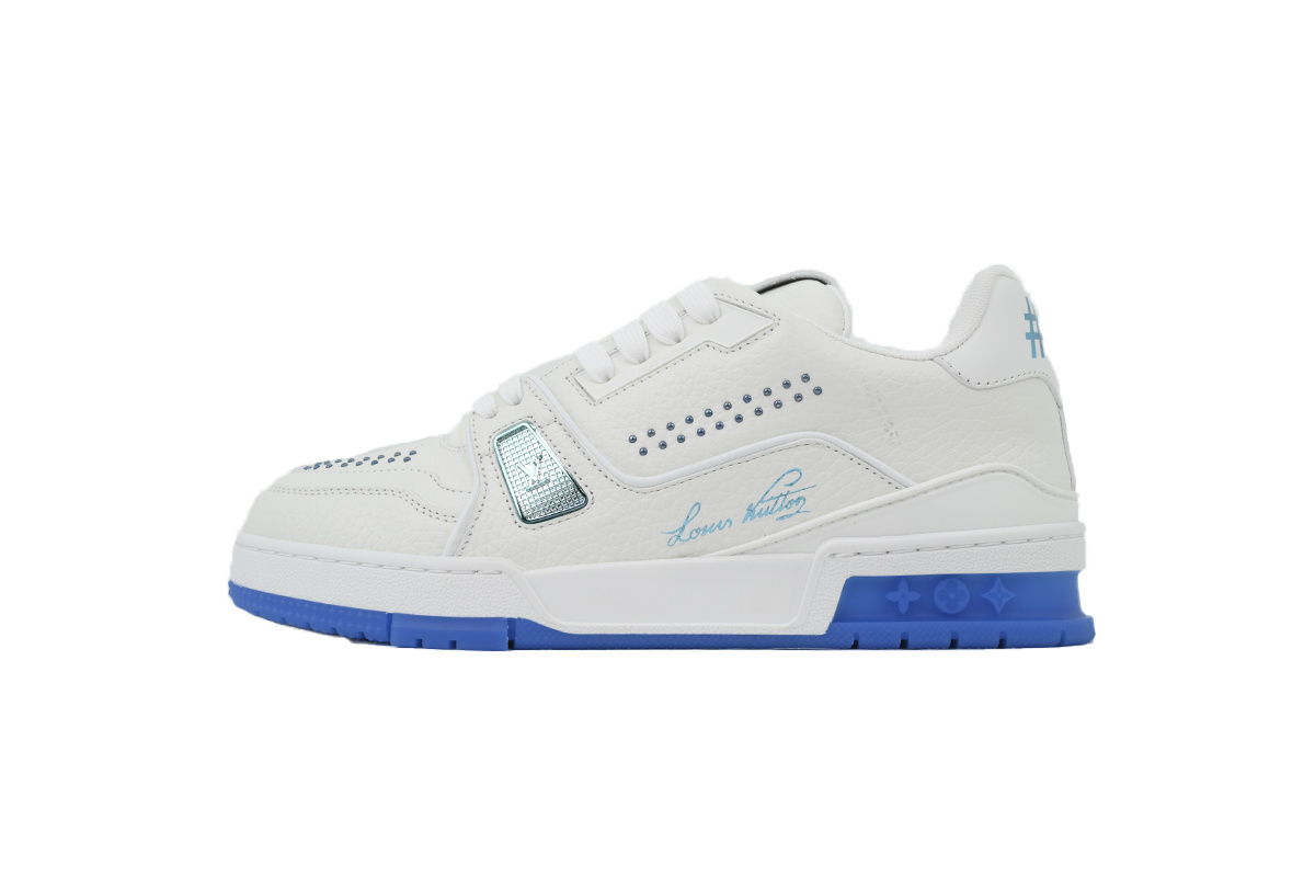 Louis Vuitton Trainer Sea Blue Rivets