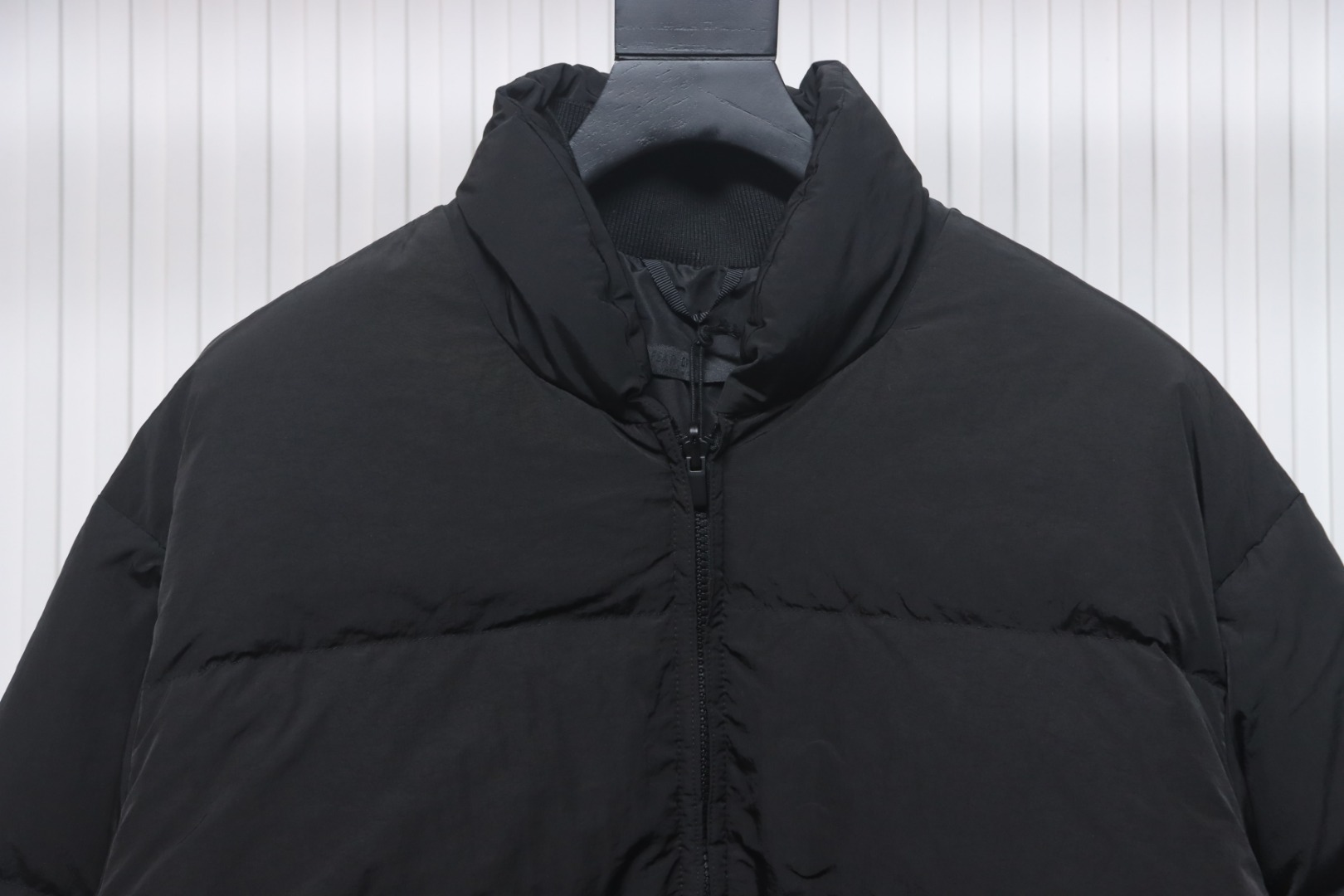 Fear of God Black Quilted Shell Stand Collar Down Jacket