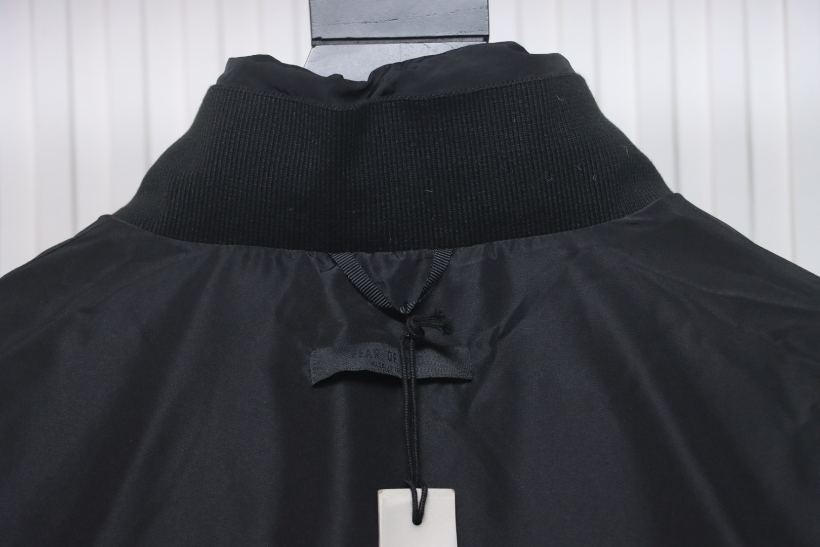 Fear of God Black Quilted Shell Stand Collar Down Jacket