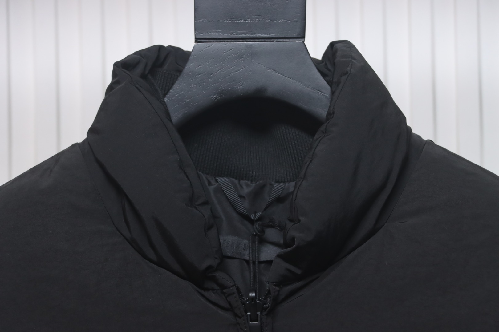 Fear of God Black Quilted Shell Stand Collar Down Jacket