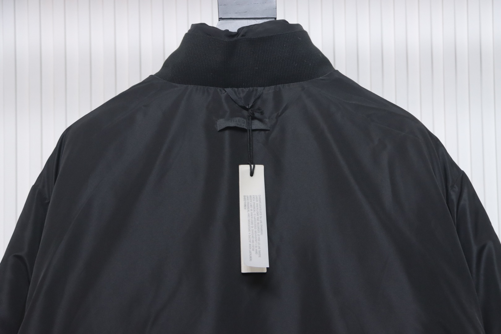 Fear of God Black Quilted Shell Stand Collar Down Jacket