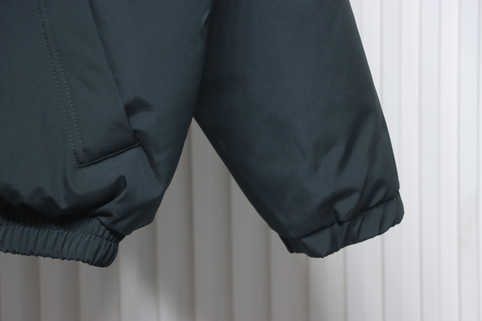 Fear of God Essentials High Street Style Synthetic Insulated Jacket Dark Cyan Black