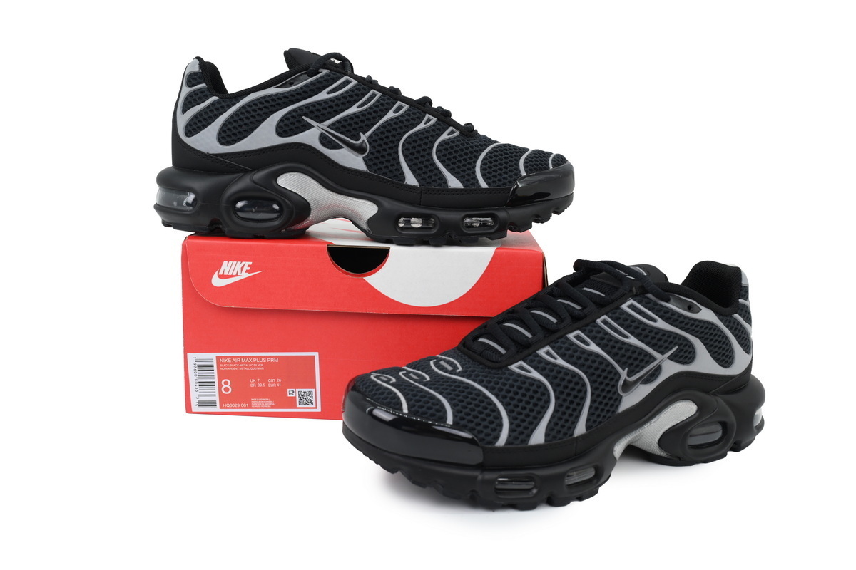 Nike Air Max Plus Premium 'Black Metallic Silver' HQ3029-001