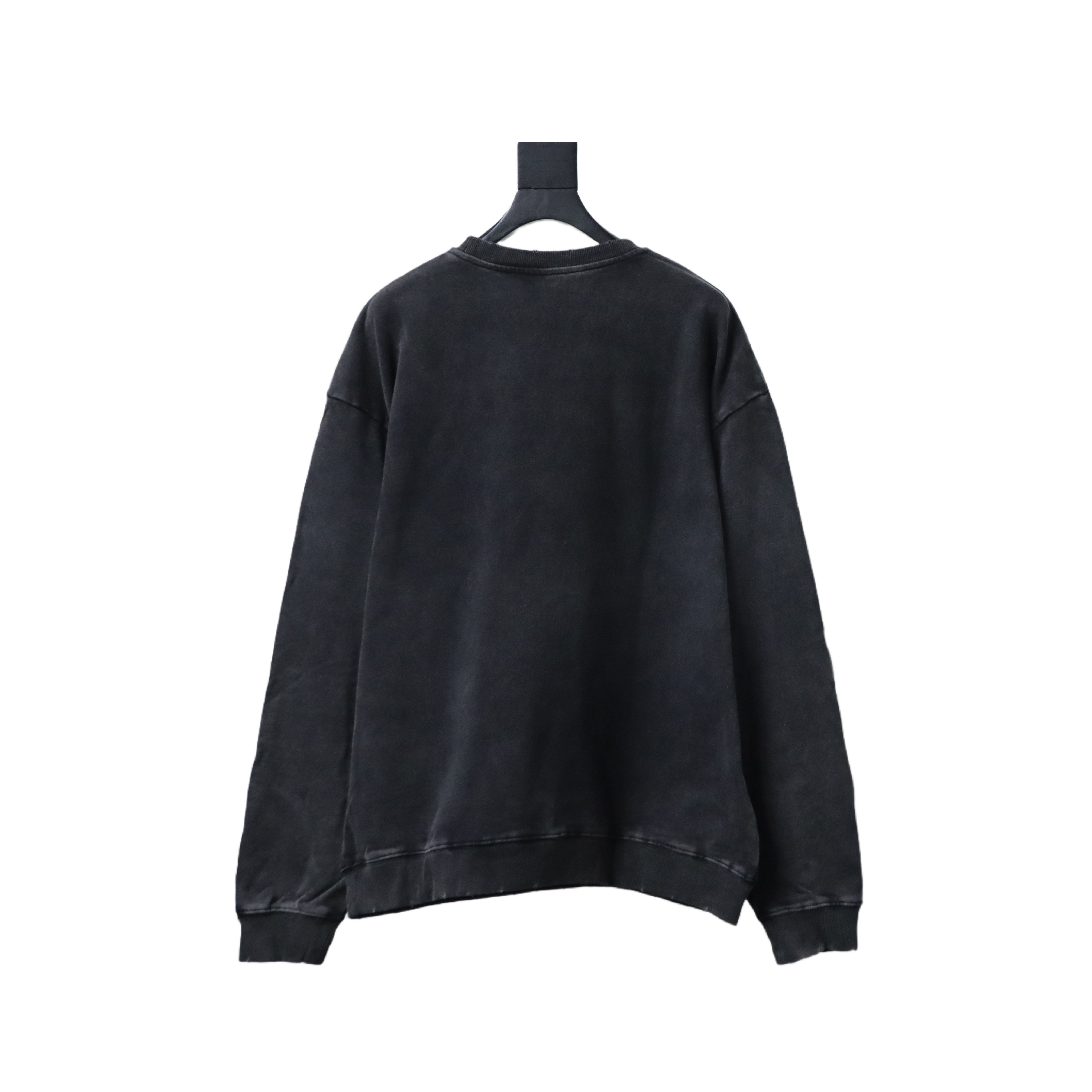 Balenciaga Hand-painted Lettering Sweatshirt Black