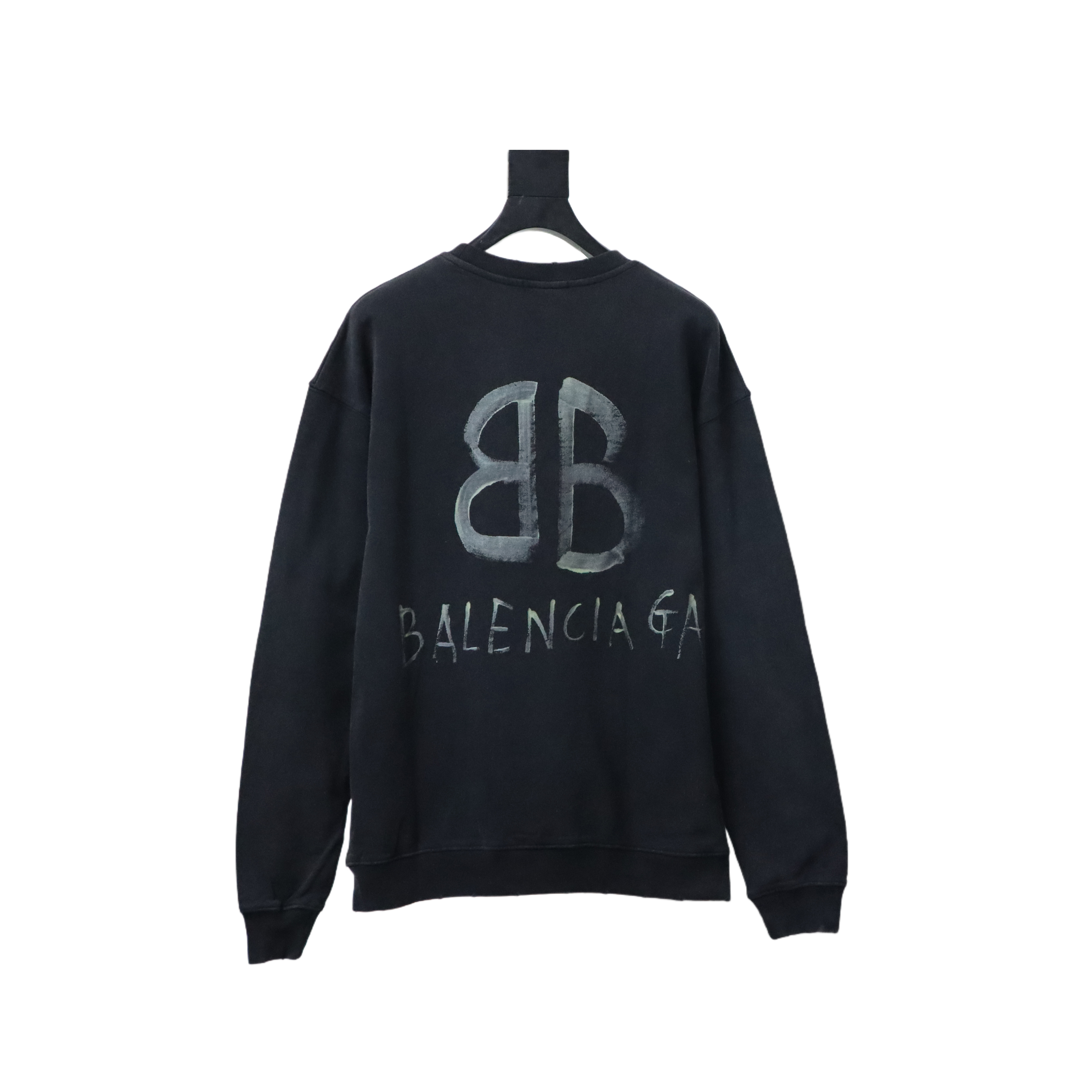 Balenciaga Luminous Print Sweatshirt Black