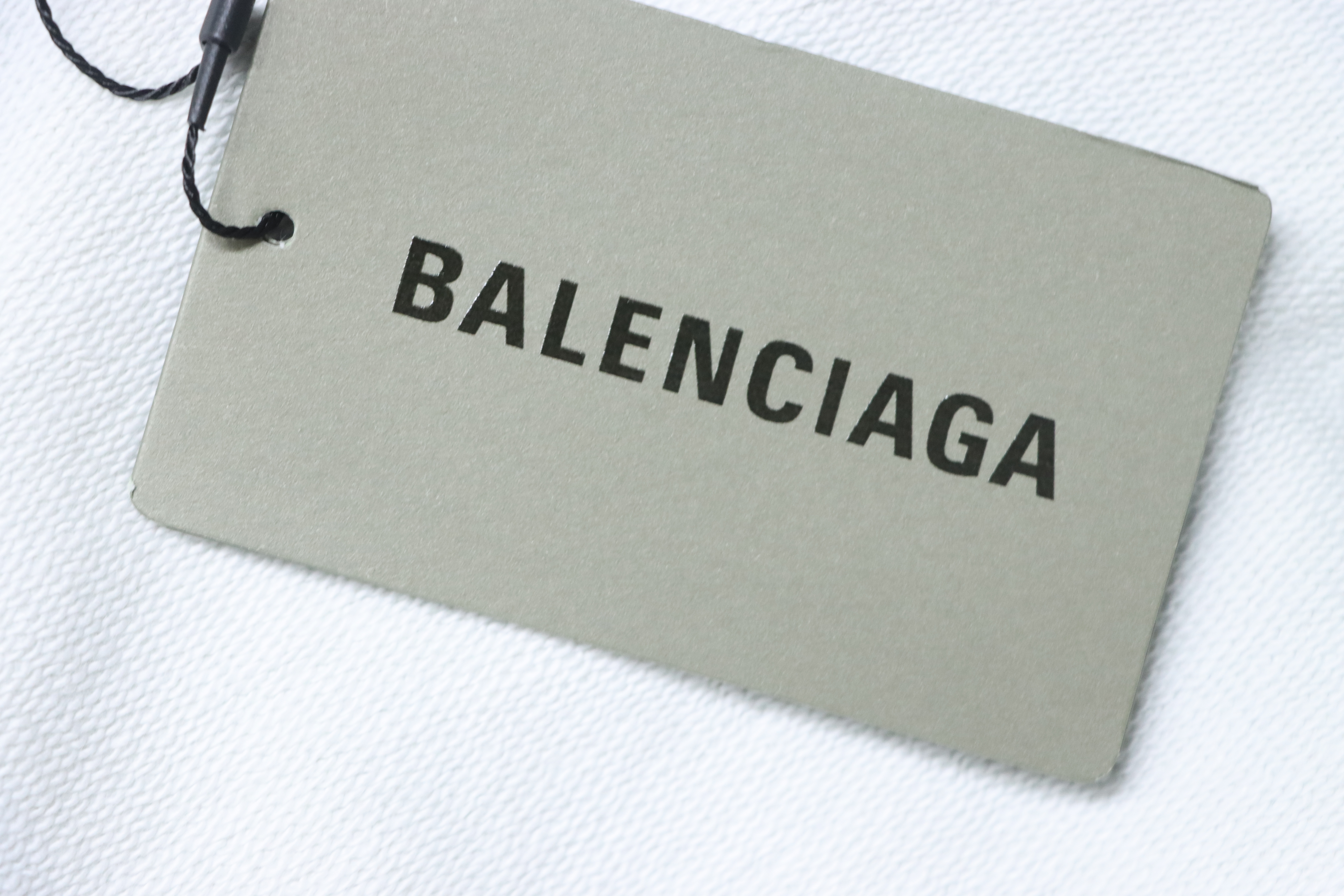 Balenciaga Splicing Ribbon Hoodies White