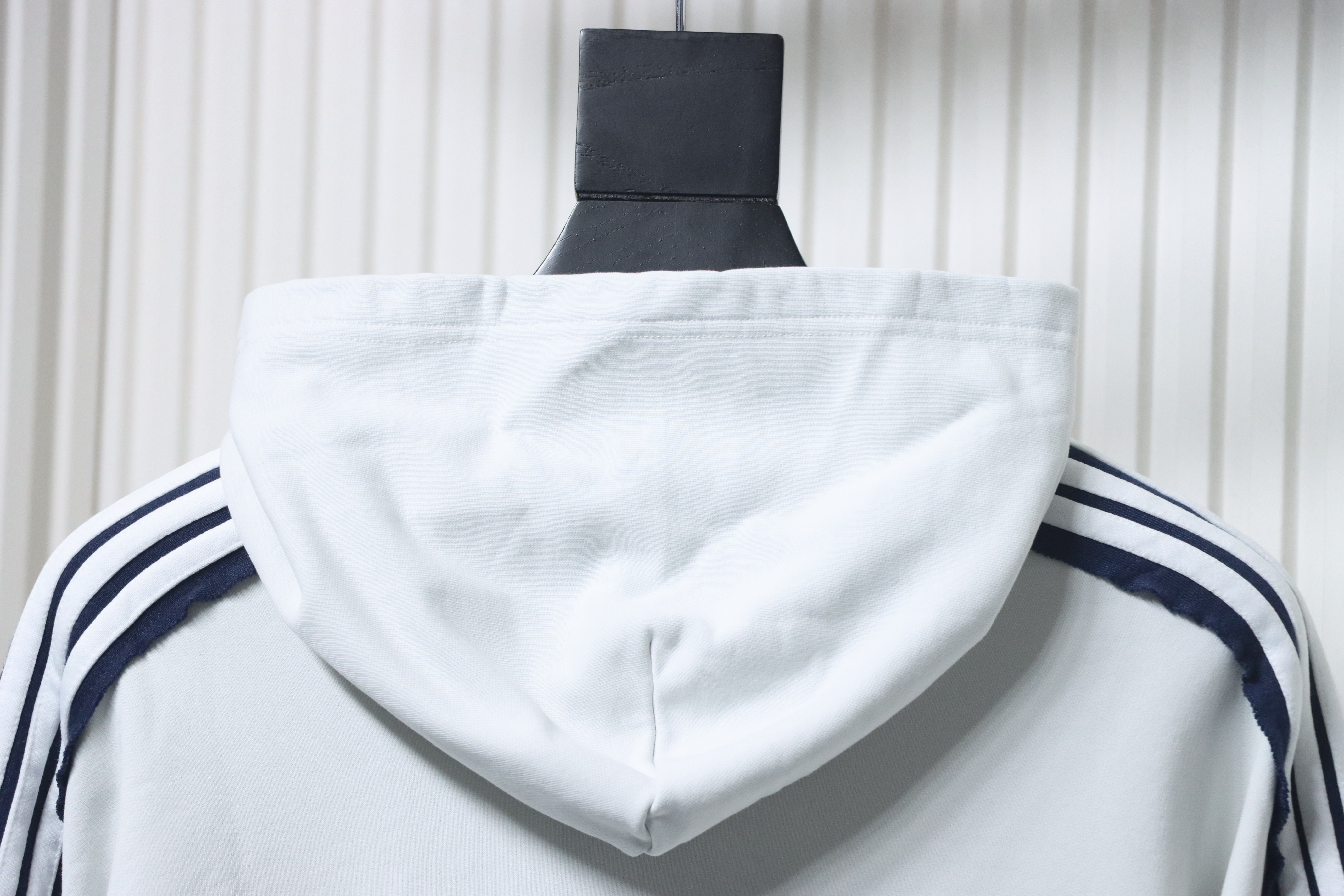 Balenciaga Splicing Ribbon Hoodies White