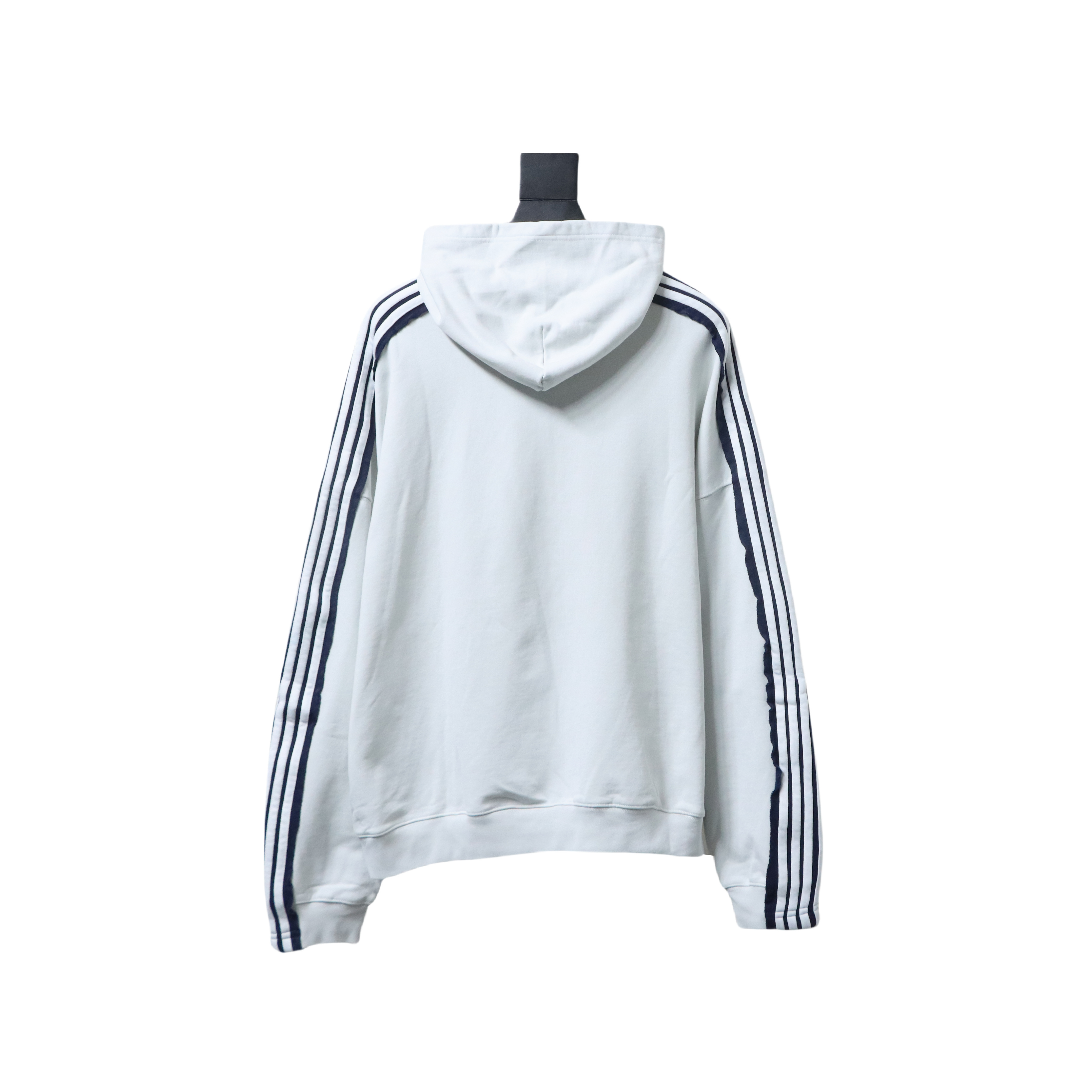 Balenciaga Splicing Ribbon Hoodies White