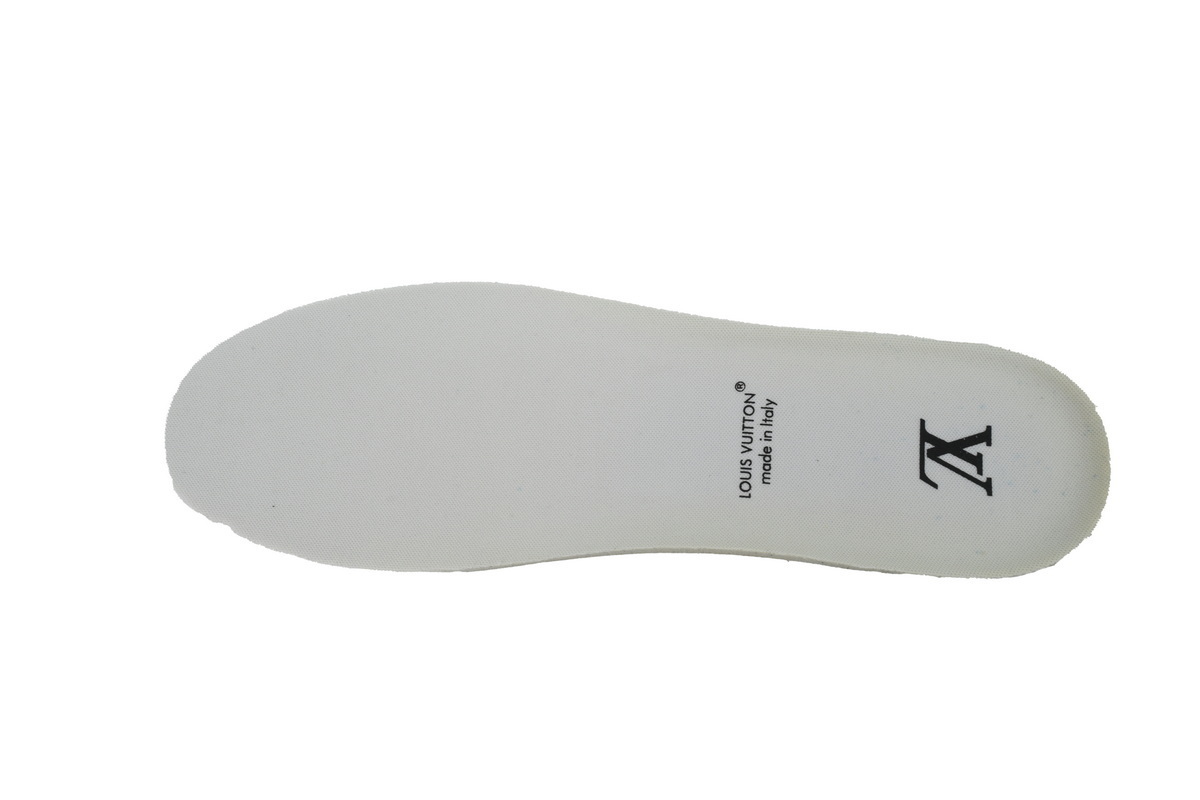 Louis Vuitton Trainer White Orange Rivet