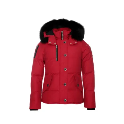 Moose Knuckles 3Q Fur Hood Parka Red 01