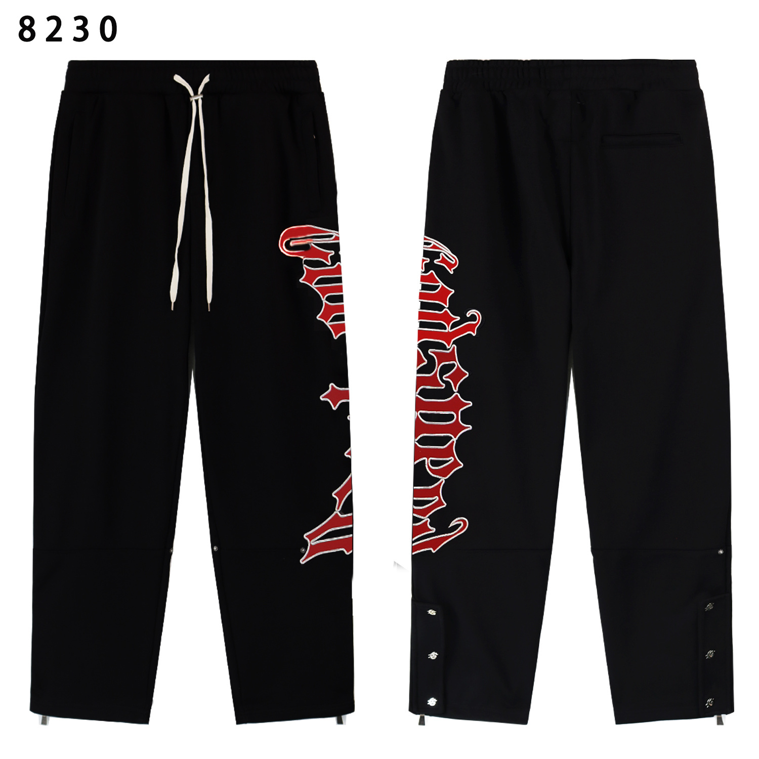 Godspeed OG Logo Black Sweatsuit G6031-8230 Red Letter Print