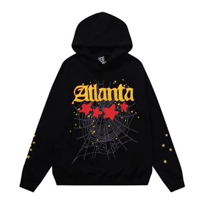 Sp5der Atlanta Hoodie & Sweatpant Set Black 02
