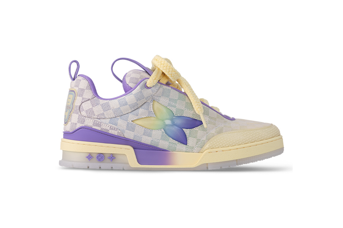 Louis Vuitton LV Skate Sneaker Gradient Damier Denim Purple 1AH667