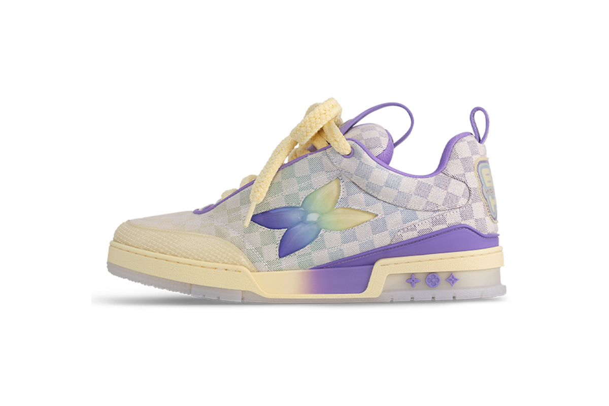 Louis Vuitton LV Skate Sneaker Gradient Damier Denim Purple 1AH667