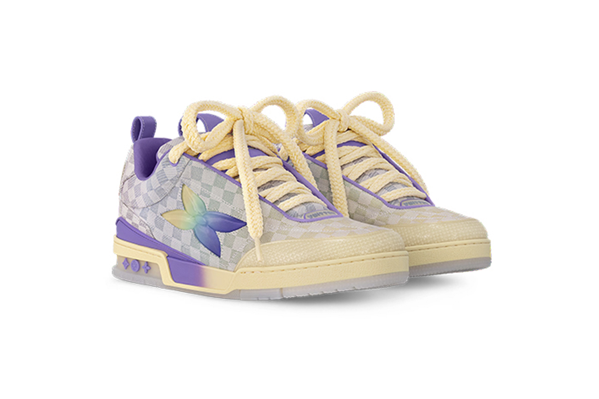 Louis Vuitton LV Skate Sneaker Gradient Damier Denim Purple 1AH667