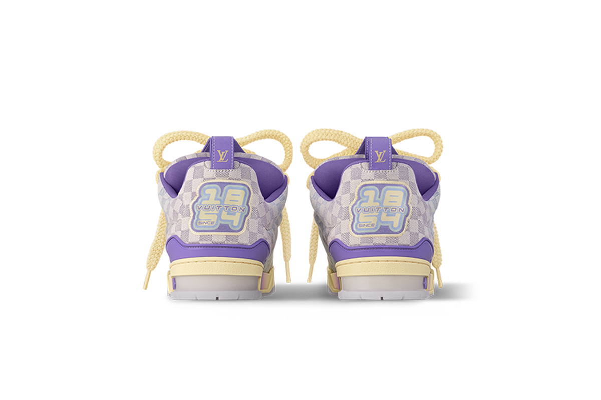 Louis Vuitton LV Skate Sneaker Gradient Damier Denim Purple 1AH667