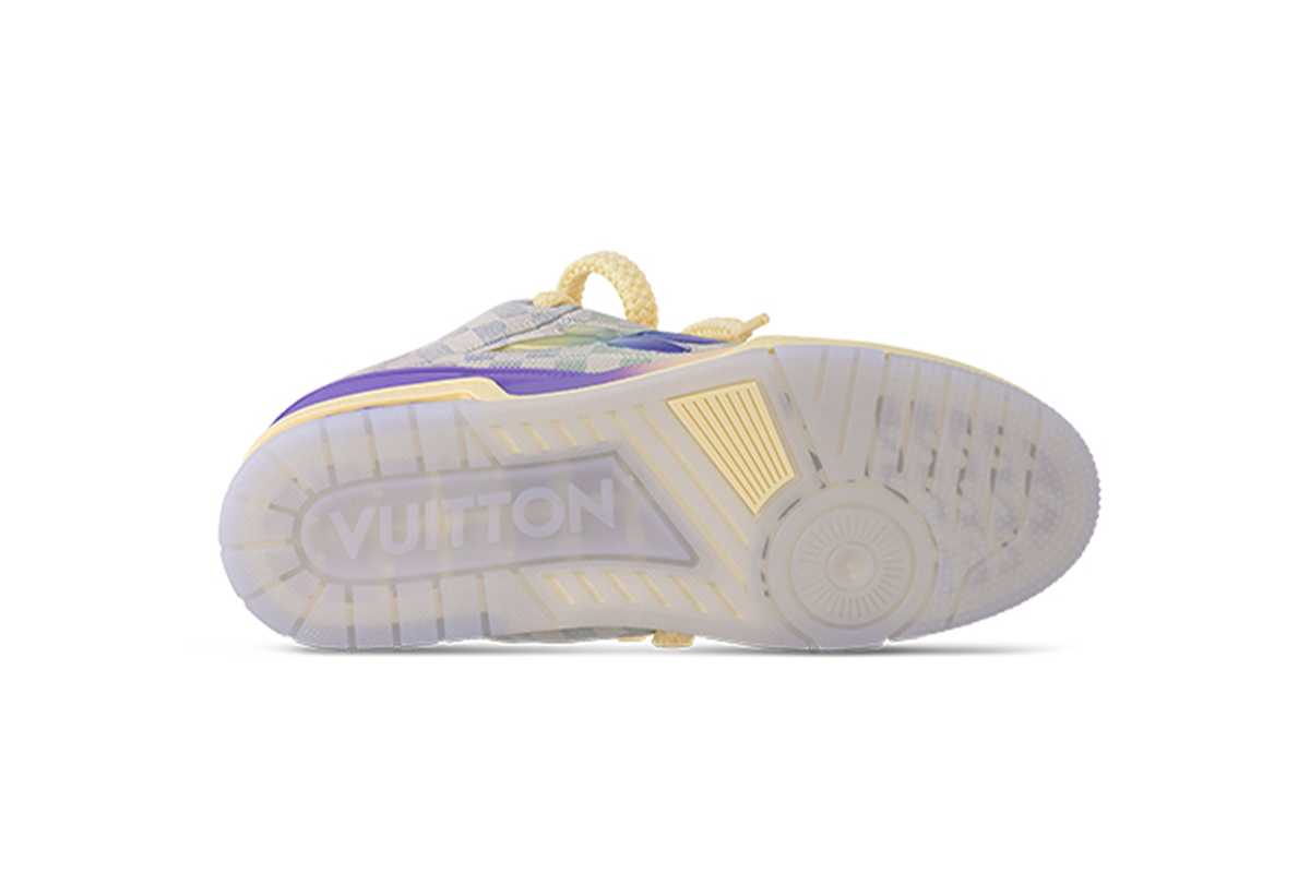 Louis Vuitton LV Skate Sneaker Gradient Damier Denim Purple 1AH667