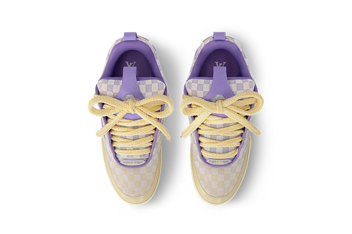 Louis Vuitton LV Skate Sneaker Gradient Damier Denim Purple 1AH667