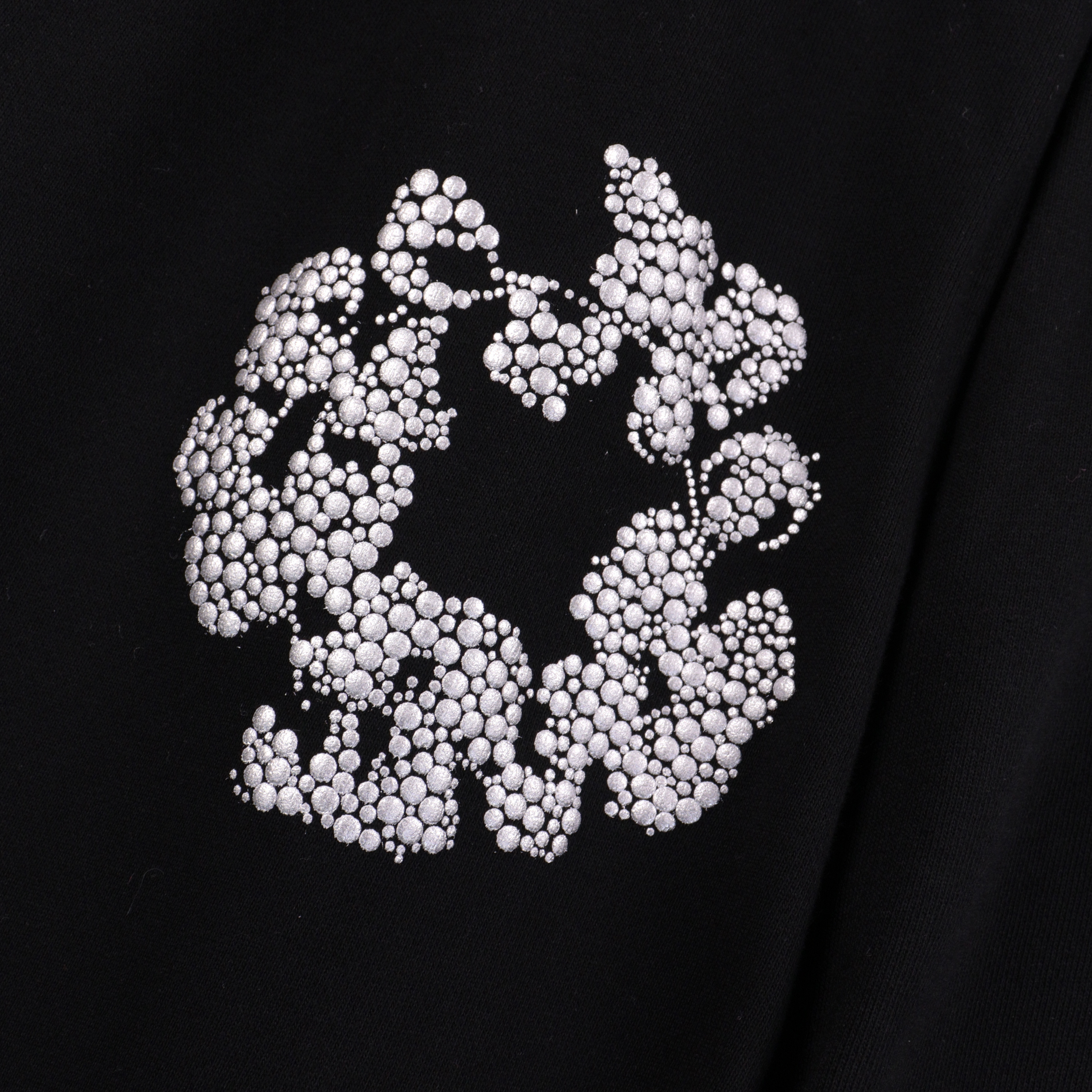 Denim Tears Cashmere Swarovski Cotton Wreath Zip Hoodie & Sweatpant Set #6030-8208 Black Silver