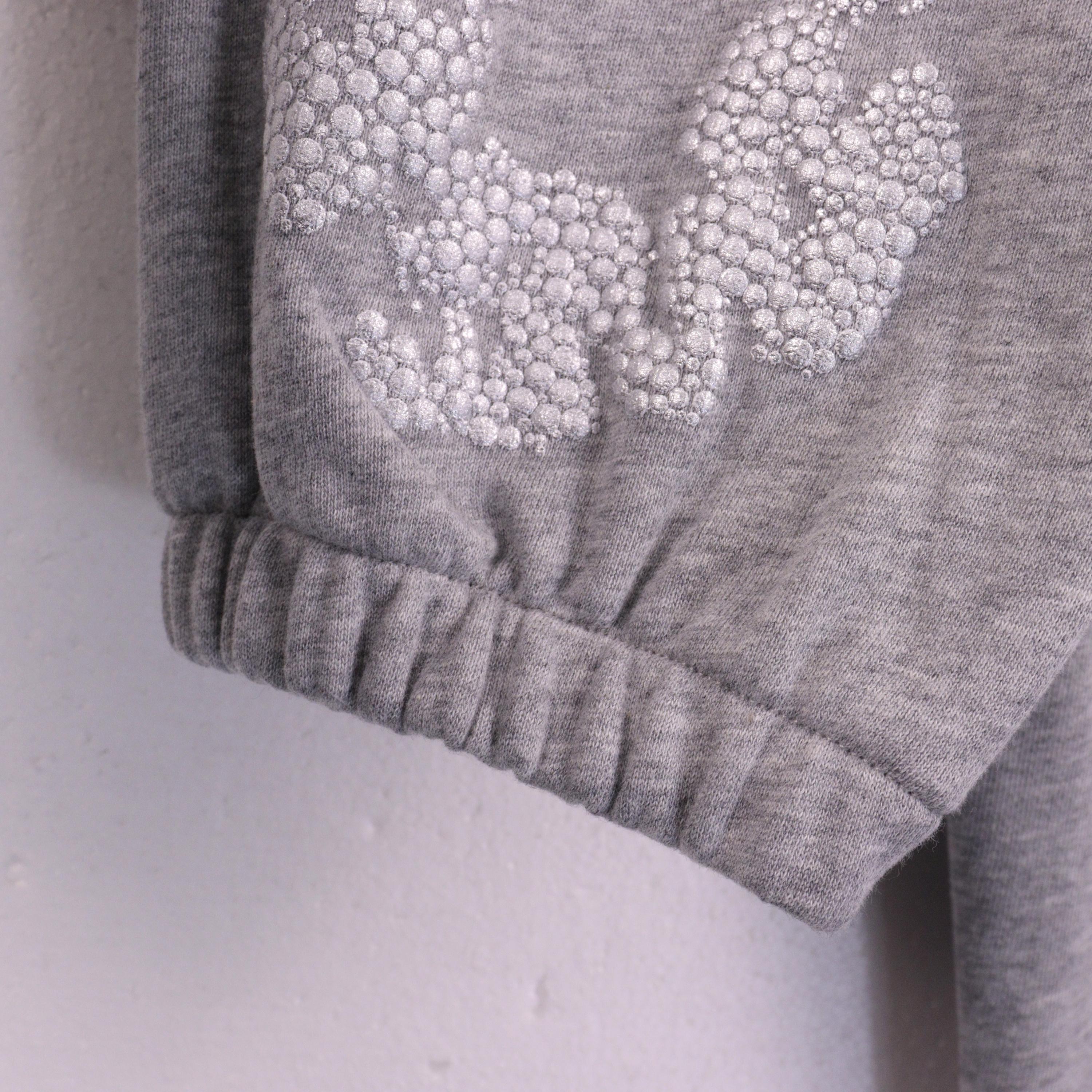 Denim Tears Cashmere Swarovski Cotton Wreath Zip Hoodie & Sweatpant Set #6030-8208 Gray