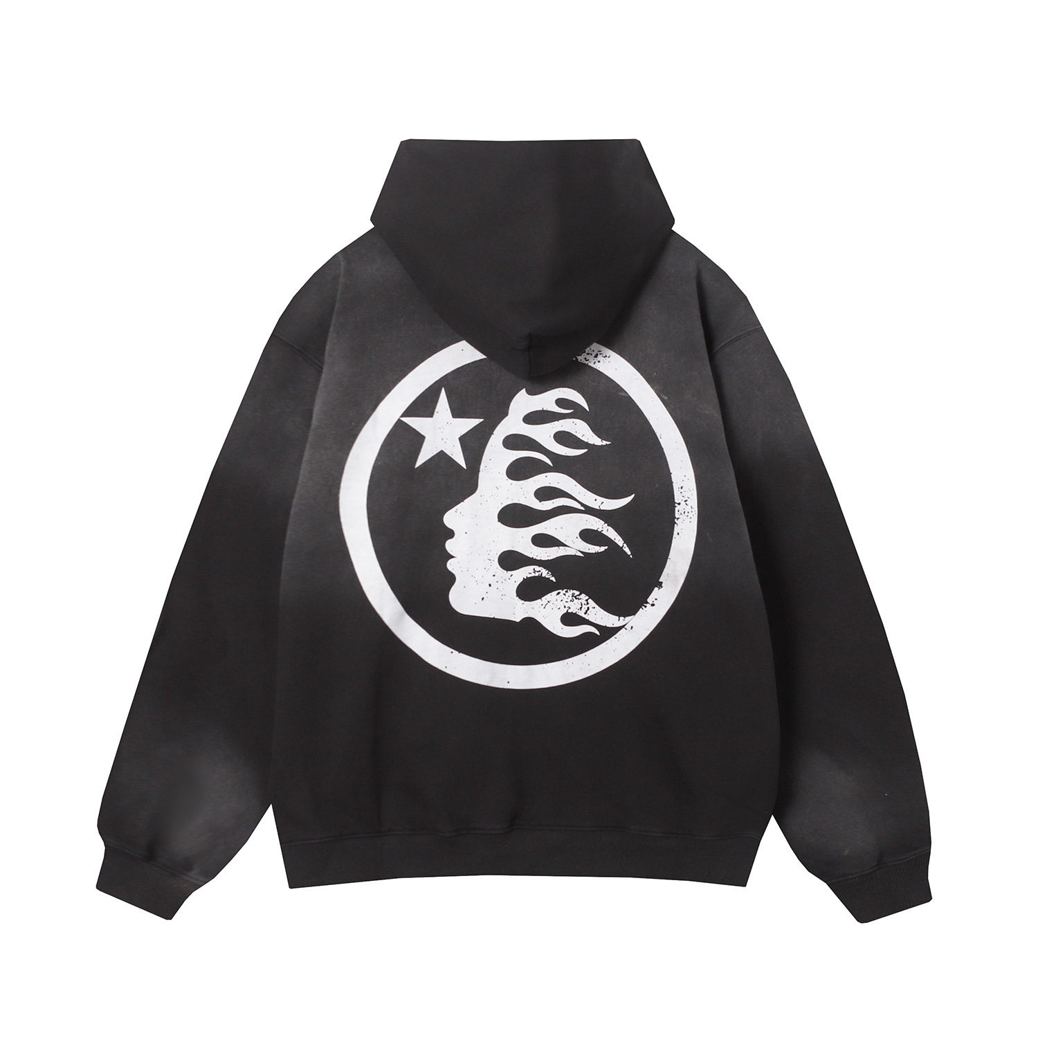 Hellstar Black Logo Full Zip Hoodie #3081
