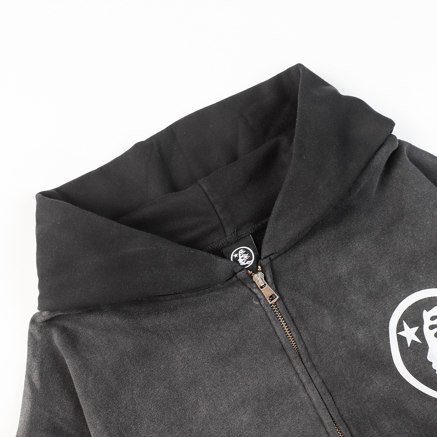 Hellstar Black Logo Full Zip Hoodie #3081