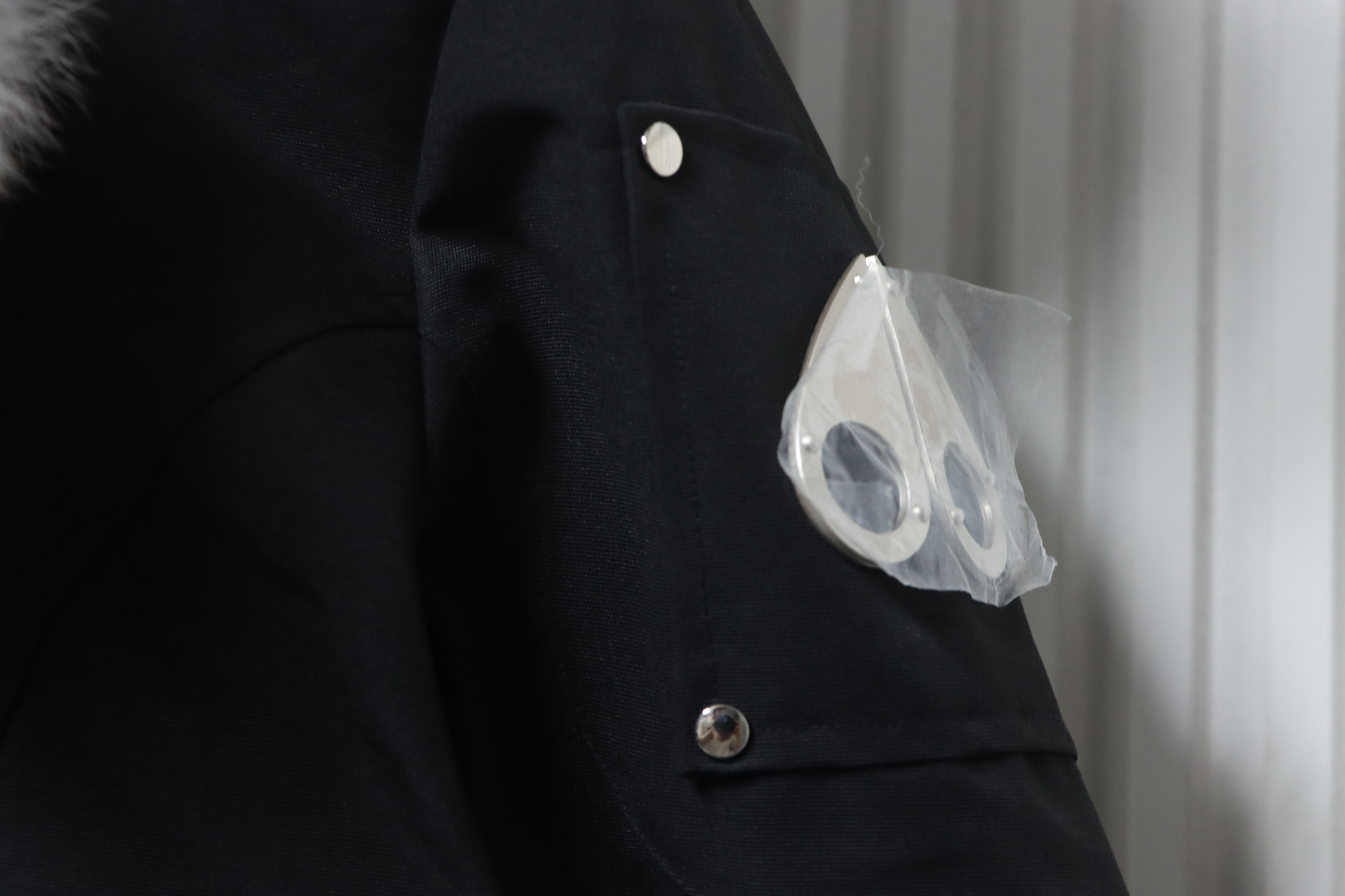 Moose Knuckles Debbie Down Bomber Jacket W/ Fur Black（Women's）