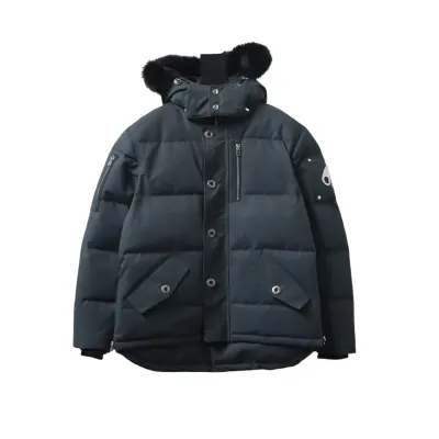 Moose Knuckles Men's Shearling 3Q Jacket Dark Gray 01