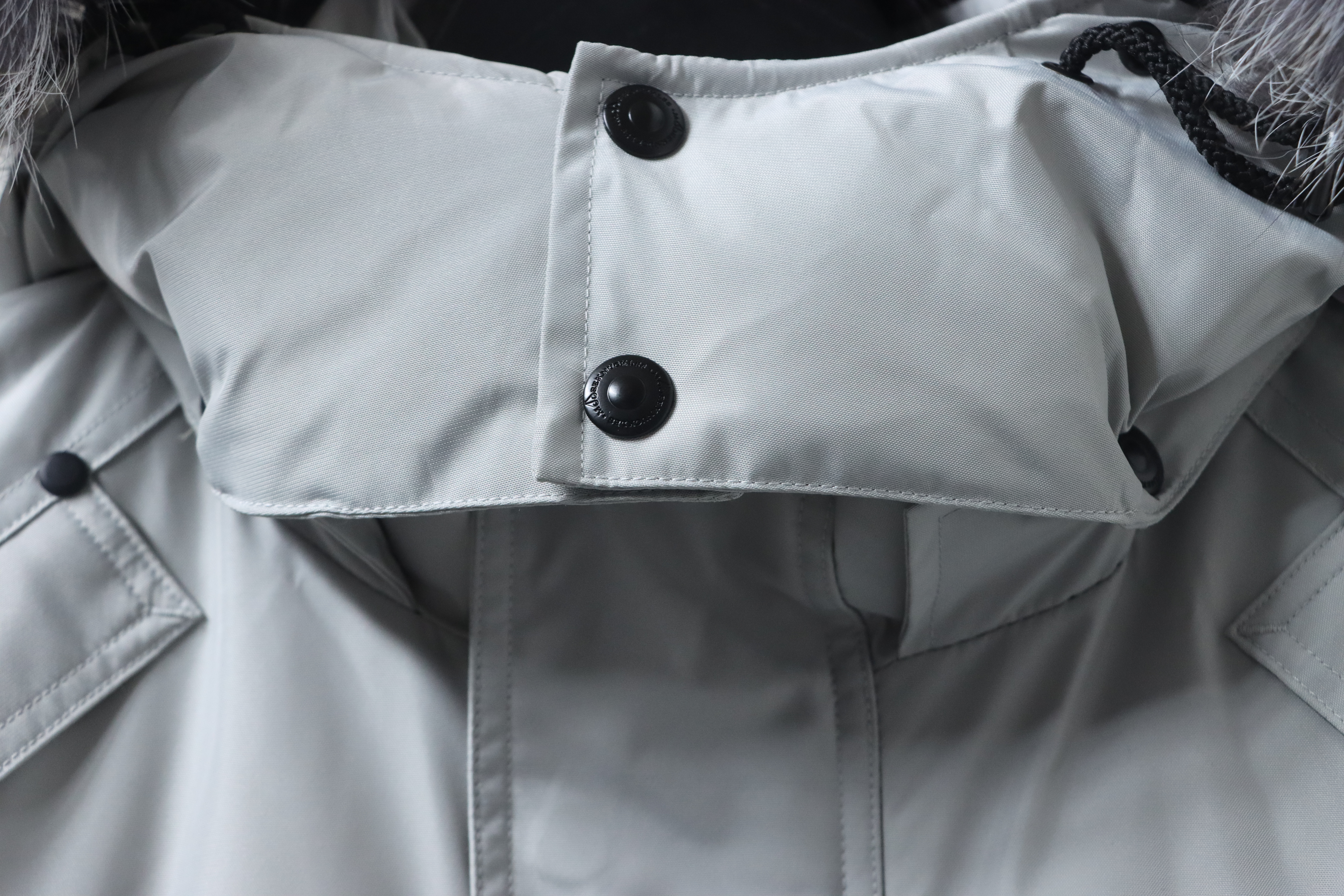 Moose Knuckles Onyx Shearling Big Rider Parka Gray