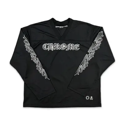 Chrome Hearts Long Sleeve Hockey Jersey Black 01