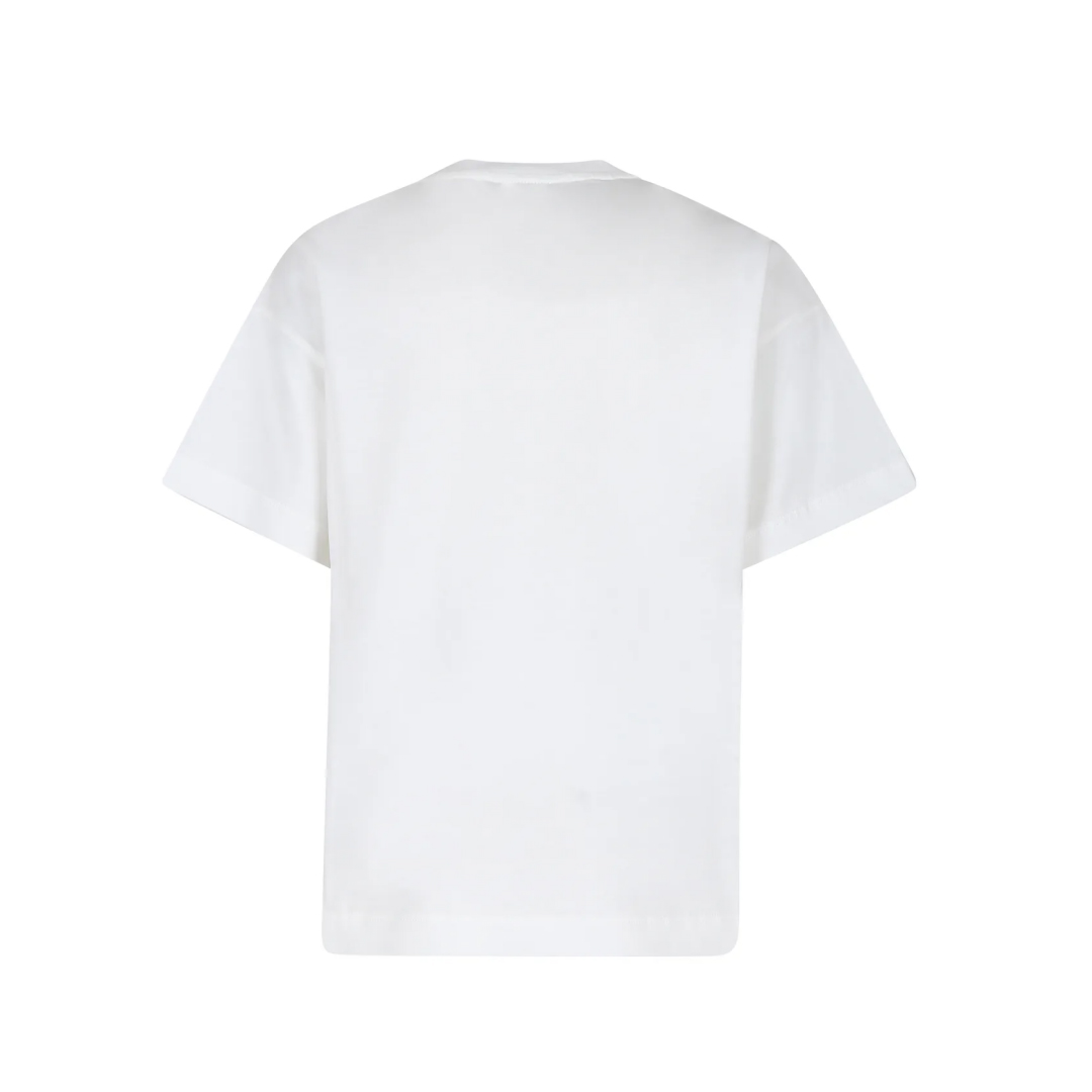Fendi White T-shirt With Yellow Logo