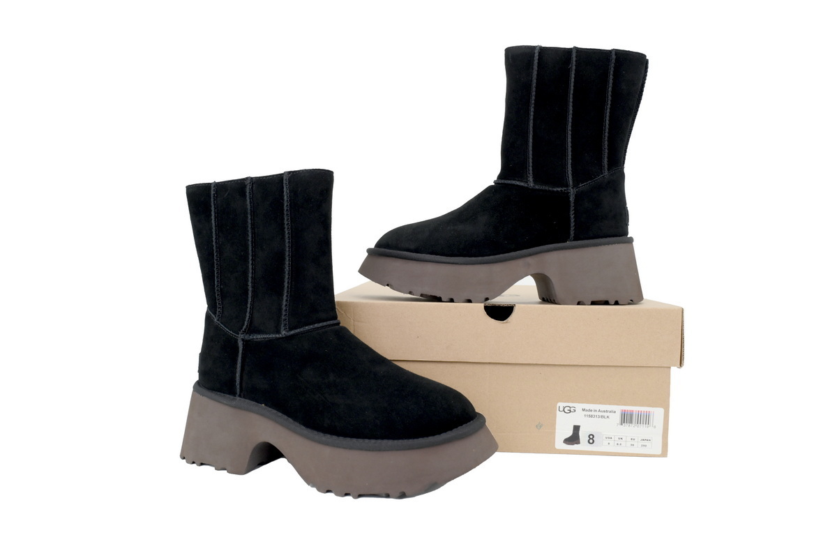 UGG Women's Classic Twin Seam New Heights Boots Black 1158313