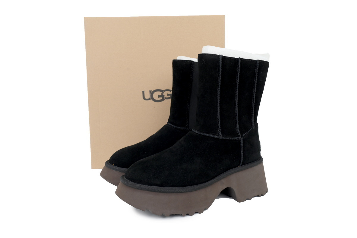 UGG Women's Classic Twin Seam New Heights Boots Black 1158313