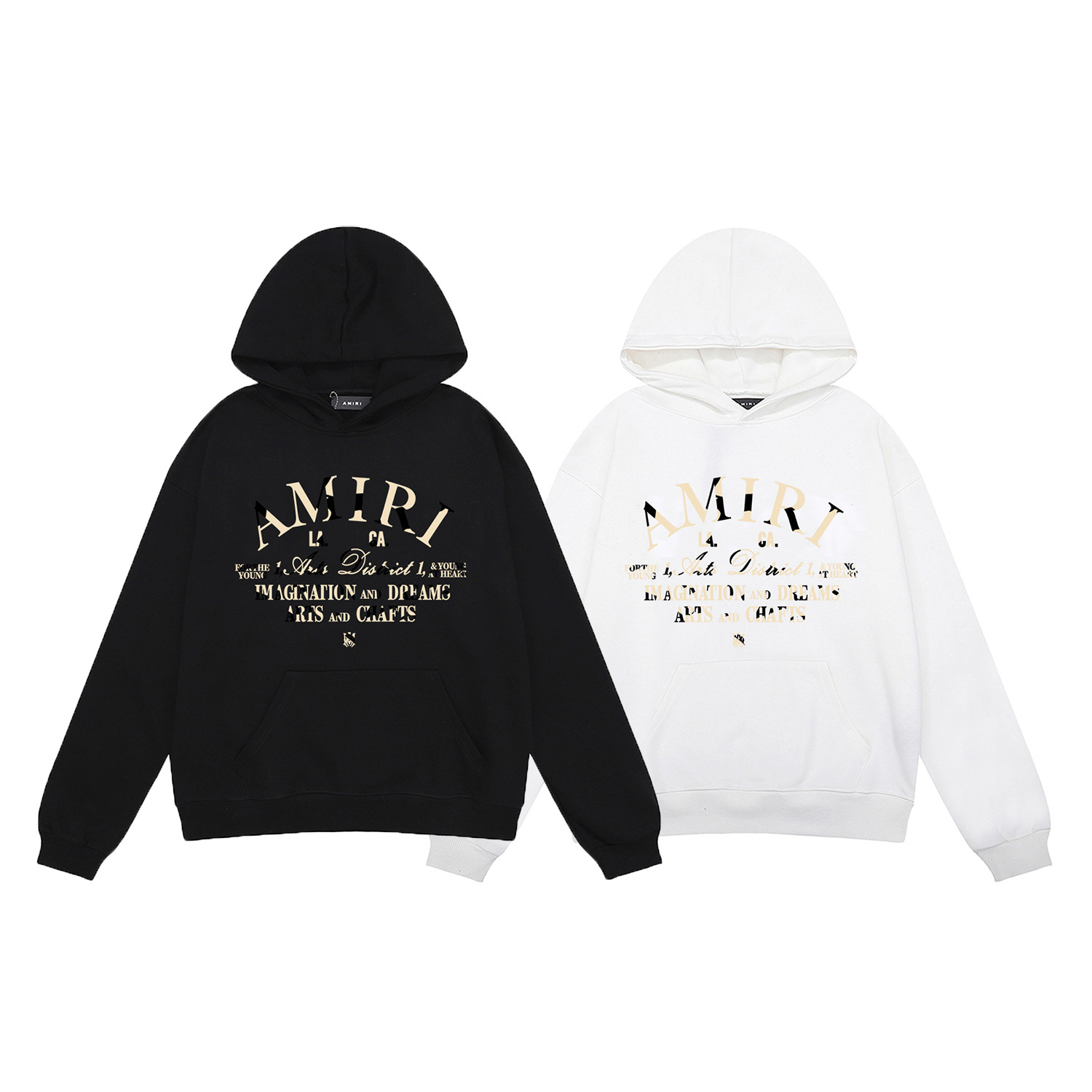 AMIRI Logo Print Hoodie #9286 Black/White