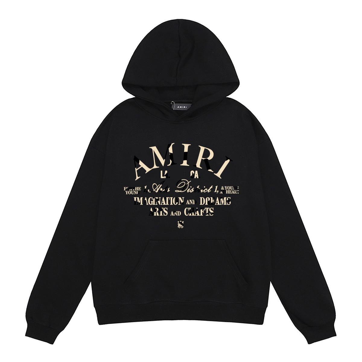 AMIRI Logo Print Hoodie #9286 Black/White