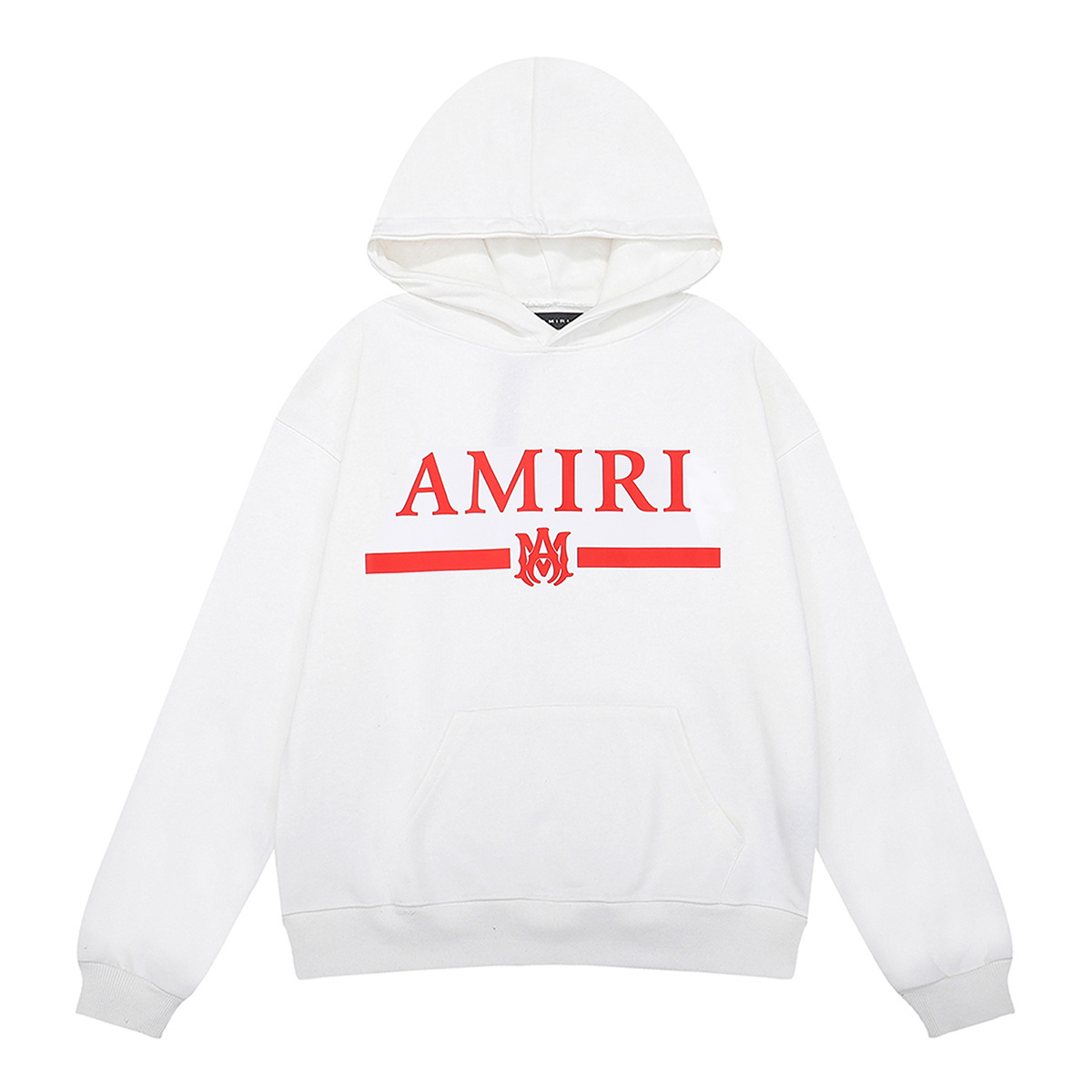 AMIRI Ma Bar Logo Hoodie #9263 Black/White