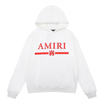 AMIRI Ma Bar Logo Hoodie #9263 Black/White 02