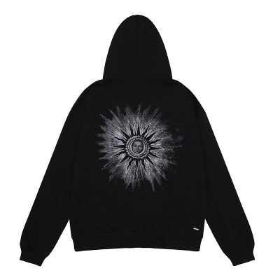 AMIRI Sun Hoodie #9278 Black/White 01