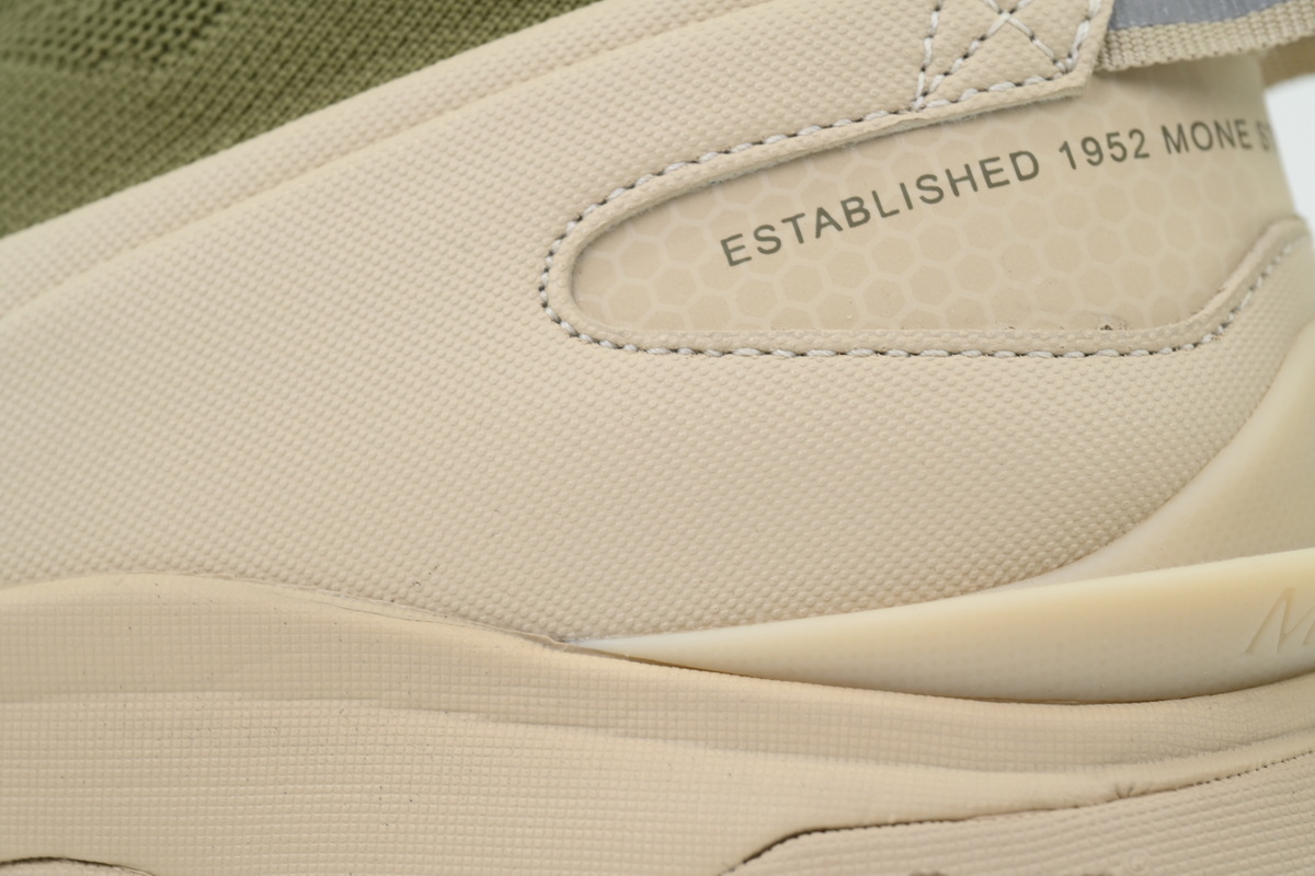 Moncler Trailgrip Knit High Top Sneakers Beige Green