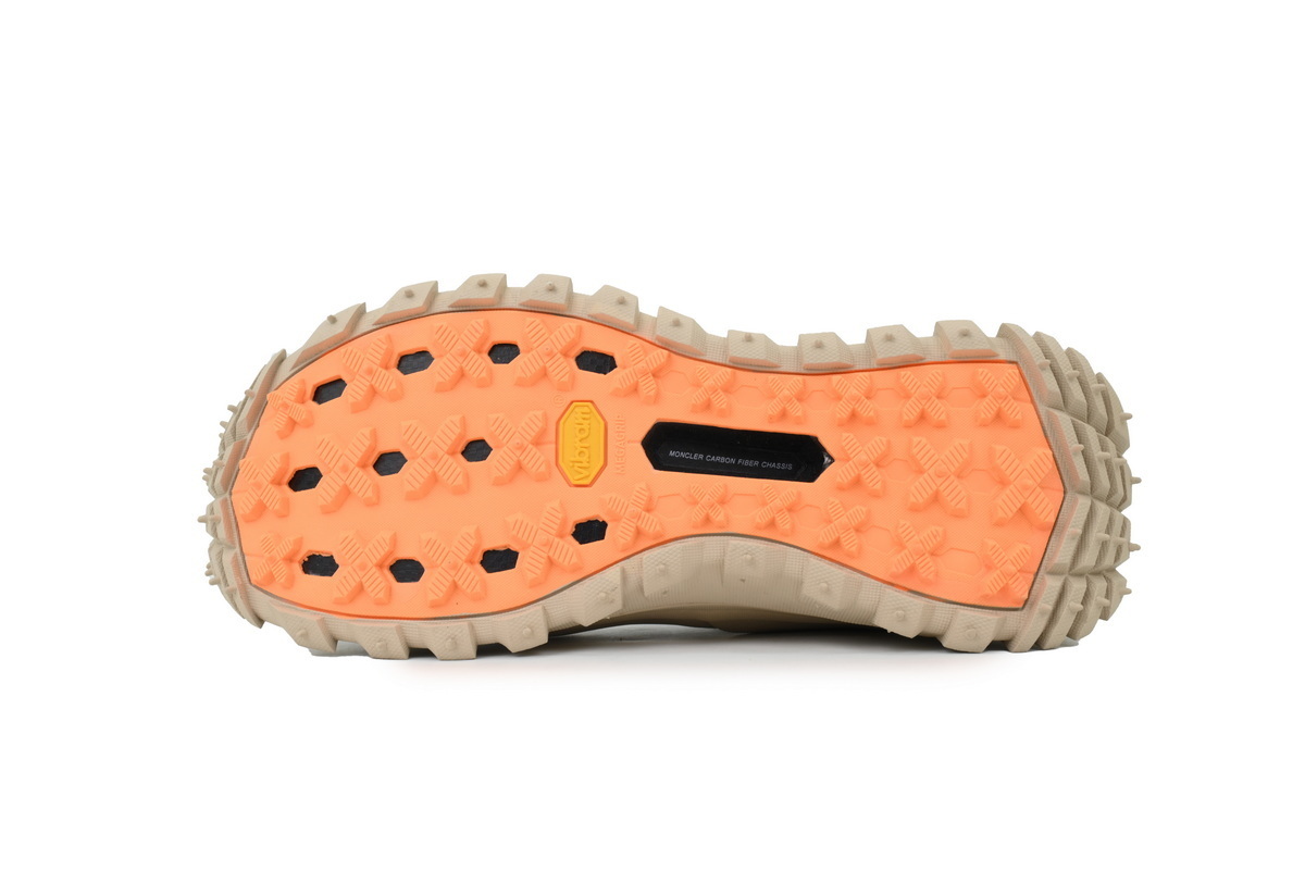 Moncler Trailgrip Knit High Top Sneakers Beige Green