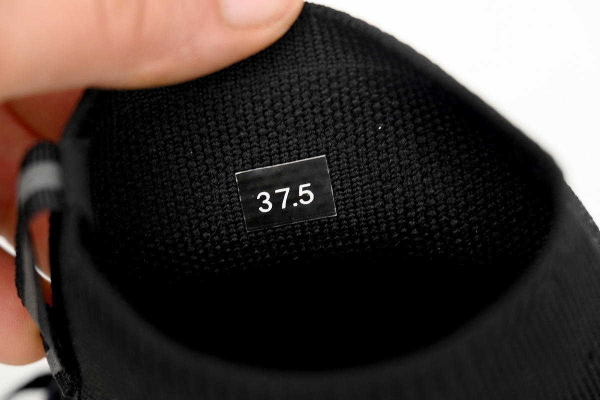 Moncler Trailgrip Knit High Top Sneakers Pure Black