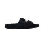 Balenciaga Furry Slide Black Coke Label 654747W2D011096